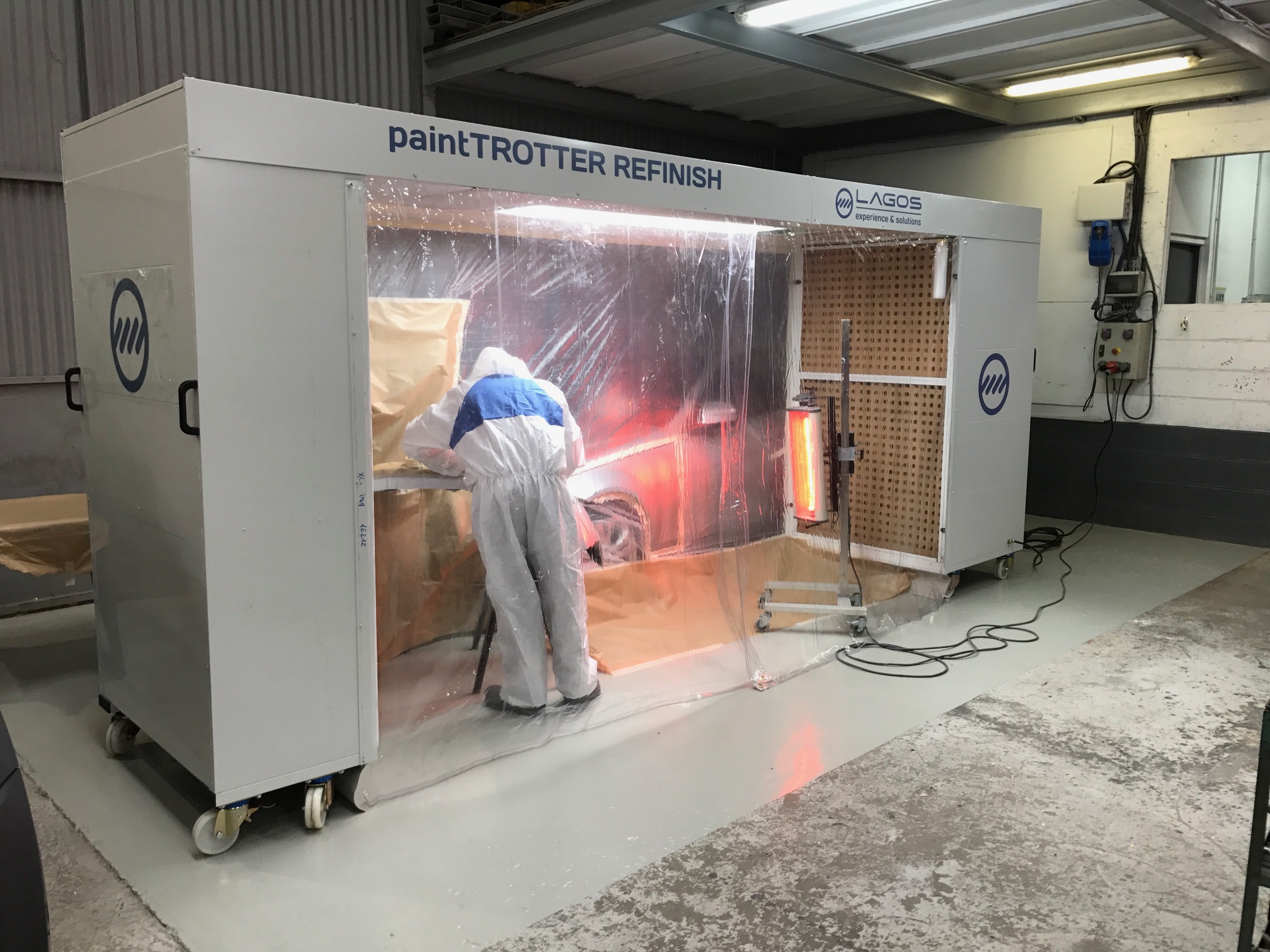 Cabine roulante peinture