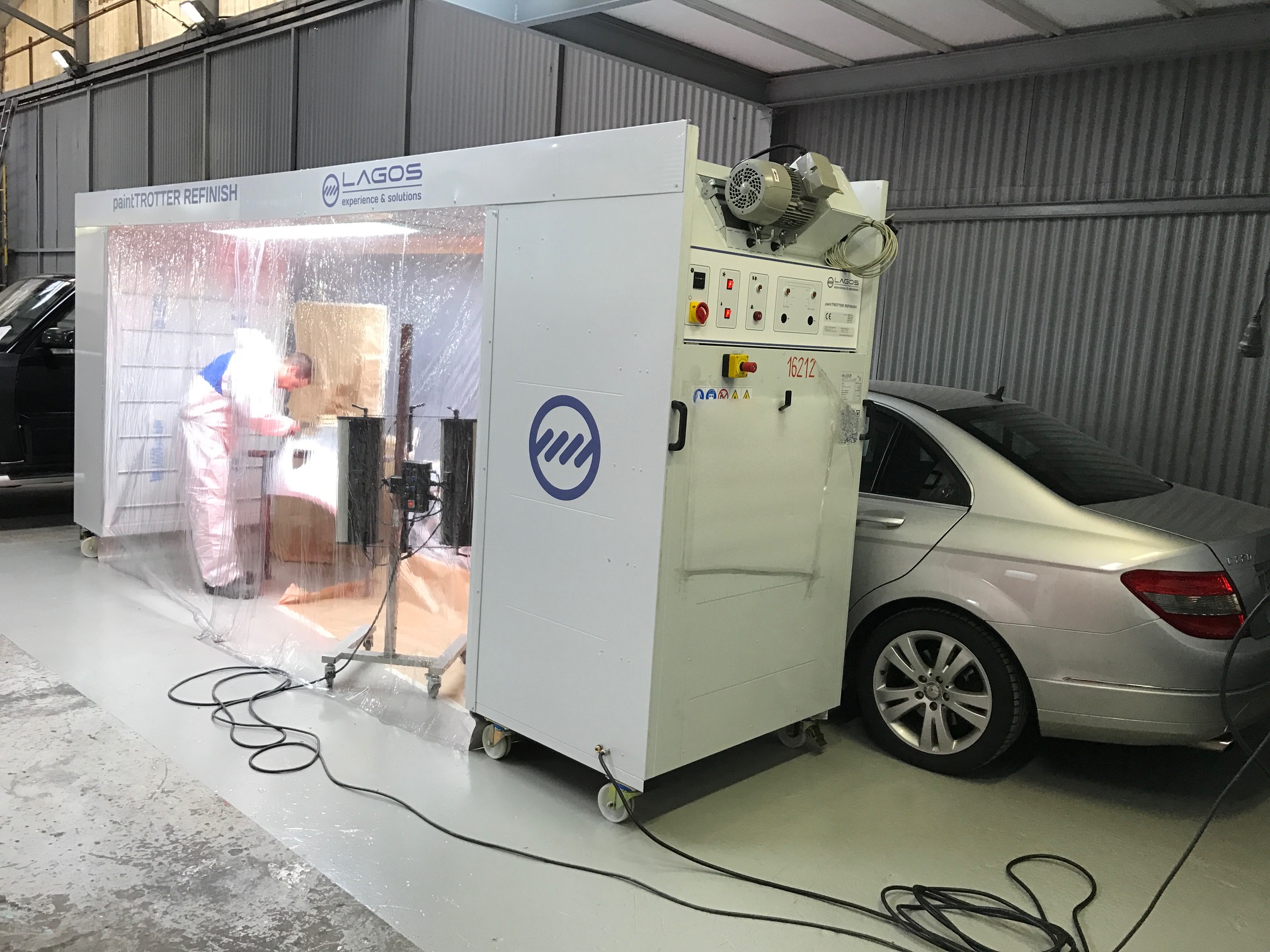 cabine peinture roulante